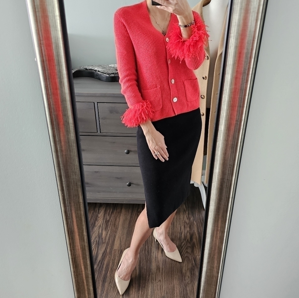 Nic+Zoe Night Fall Cardigan Red